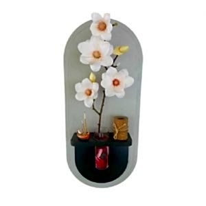 ES-4 Raflı, Çiçekli Duvar Dekoru